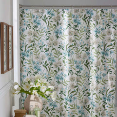Gardenia Mist Premium Smooth Wrinkle-Free Sateen Shower Curtain - Cream Multi