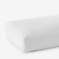 Classic Ultra-Cozy Cotton Velvet Flannel Fitted Bed Sheet - White, Queen