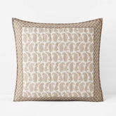 Jiya Reversible Quilted Sham - Taupe, Euro