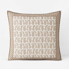 Jiya Reversible Quilted Sham - Taupe, Euro