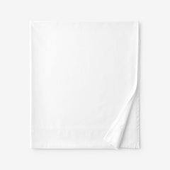 Classic Smooth Wrinkle-Free Sateen Flat Bed Sheet - White, Twin