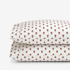 Mini-Prints Garment Washed Cotton Percale Pillowcase Set - Flowers, Standard