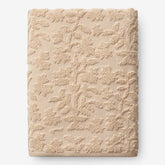 Floral Jacquard Bath Sheet - Light Antique Beige