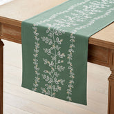 Climbing Vines Table Runner - Green, 16 in. x 90 in.