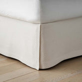 Matelassé 14 in. Bed Skirt - Textured Grid Ivory, Full