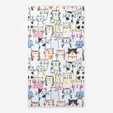 Cotton Terry Beach Towel - Cats