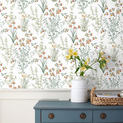 Jardin Removable Wallpaper - White Multi, Panel