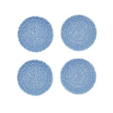 Hydrangea Appetizer Plates, Set of 4 - Blue