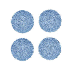 Hydrangea Appetizer Plates, Set of 4 - Blue