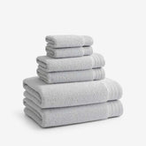 Plush Spa Solid 6-Piece Bath Set - Gray