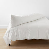 Classic Cool Cotton Percale Body Pillow Cover - White