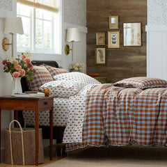 Classic Plaids Yarn-Dyed Cotton Decorative Square Pillow Cover - Harbor Plaid