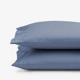 Classic Smooth Wrinkle-Free Sateen Pillowcase Set - Infinity Blue, King