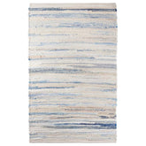 Denim Rag Handwoven Cotton Rug - Blue, 3' x 5'