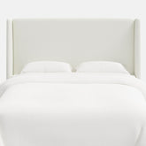 Gramercy Textured Linen Headboard - White, King