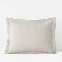 Classic Stripes and Plaids Cool Yarn-Dyed Cotton Percale Sham - Stripe Tan, Standard