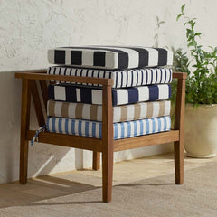 Replacement Boxed Edge Chair Cushion - Cabana Classic, 20 in. x 20 in.