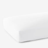 Classic Smooth Rayon Made From Bamboo Sateen Fitted Bed Sheet - White, Twin XL