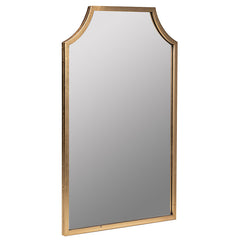 Gilded Arched Frame Wall Mirror - Gold