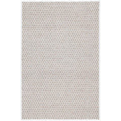 Honeycomb Handwoven Wool Rug - Ivory Gray, 8' Runner