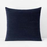 Line Stitch Velvet Quilted Sham - Navy, Euro