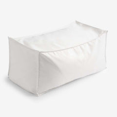 Indoor/Outdoor Pouf - White, Large