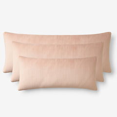 Decorative Lumbar Pillow Cover - Rose, 14 in. x 30 in.