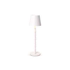 Bamboo Cordless LED Table Lamp - White