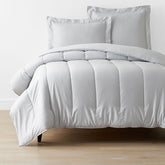 Classic Smooth Sateen Solid Comforter - Light Gray, Twin/Twin XL