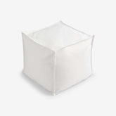 Indoor/Outdoor Pouf - White, Small