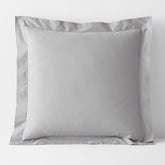 Classic Cool Cotton Percale Sham - Gray Smoke, Euro