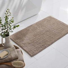 Plush Spa Solid Bath Rug - Mocha, 17 in. x 24 in.
