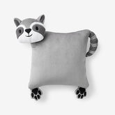 Plush Character Pillow - Raccoon