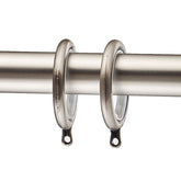 1.5" Drapery Rings, Set of 10 - Pewter, OS