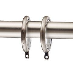 1.5" Drapery Rings, Set of 10 - Pewter, OS