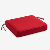 Replacement Boxed Edge Chair Cushion - Jockey Red, 21 in. x 19 in.