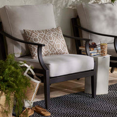 Diamond Handwoven Indoor/Outdoor Rug - Black, 3' x 5'