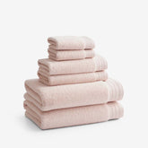 Plush Spa Solid 6-Piece Bath Set - Rose Quartz