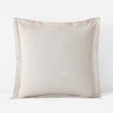 Classic Stripes and Plaids Cool Yarn-Dyed Cotton Percale Sham - Stripe Tan, Euro