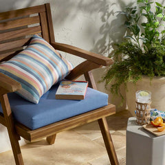 Replacement Knife Edge Chair Cushion - Air Blue, 18 in. x 18 in.