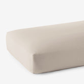 Premium Smooth Supima® Cotton Wrinkle-Free Sateen Fitted Bed Sheet - Alabaster, King