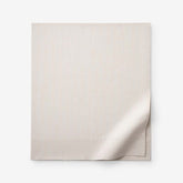 Classic Stripes and Plaids Cool Yarn-Dyed Cotton Percale Flat Bed Sheet - Stripe Tan, Queen