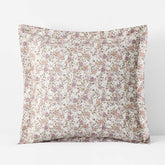 Joyful Floral Classic Smooth Sateen Sham - Beige, Euro