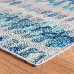 Paint Chip Washable Rug - Blue, 3' x 5'