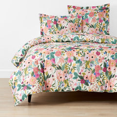 Garden Party Classic Cool Cotton Percale Comforter - Multi, Full