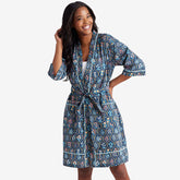 Printed Voile Women's Kimono Robe - Hawthorne, XS/S