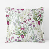 Bloom Meadow Classic Smooth Sateen Sham - White Multi, Euro