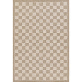 Checkered Outdoor Rug - Gray, 8' x 10'
