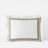 Double Border Premium Smooth Supima® Cotton Wrinkle-Free Sateen Sham - Light Birch, Standard