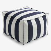 Indoor/Outdoor Pouf - Cabana Midnight, Medium